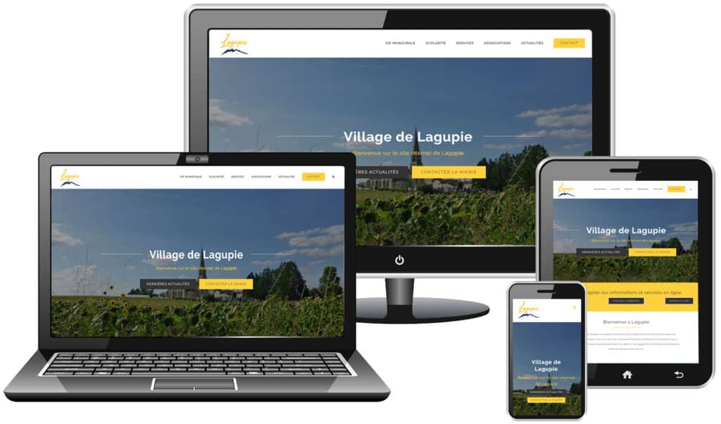 Site web de Lagupie responsive