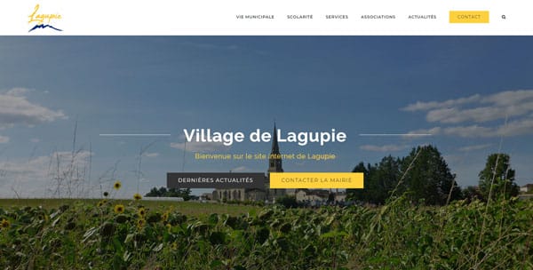 Réalisation du site web de Lagupie